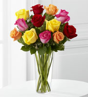 The FTD Bright Spark Rose Bouquet