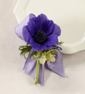 The FTD Purple Passion Boutonniere